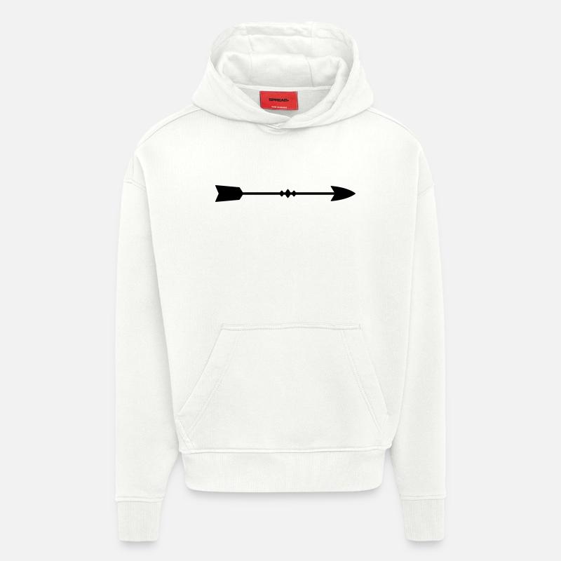 Pfeil - Hoodie- made by SPREAD  - OFF WHITE