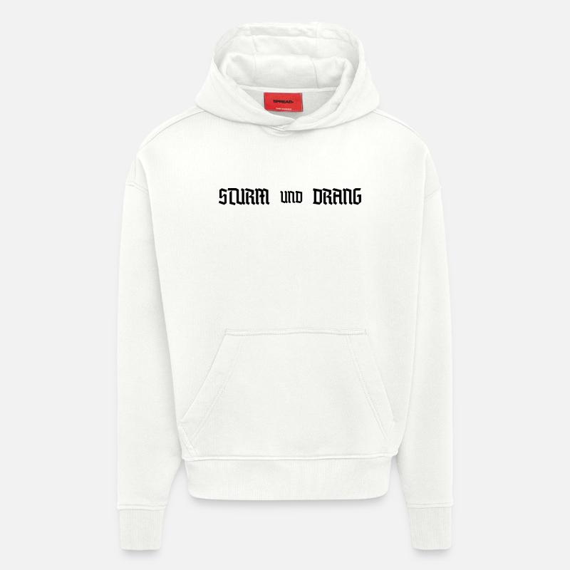 Sturm und Drang - Sweat à capuche bio épais oversize fabriqué en UE - OFF WHITE