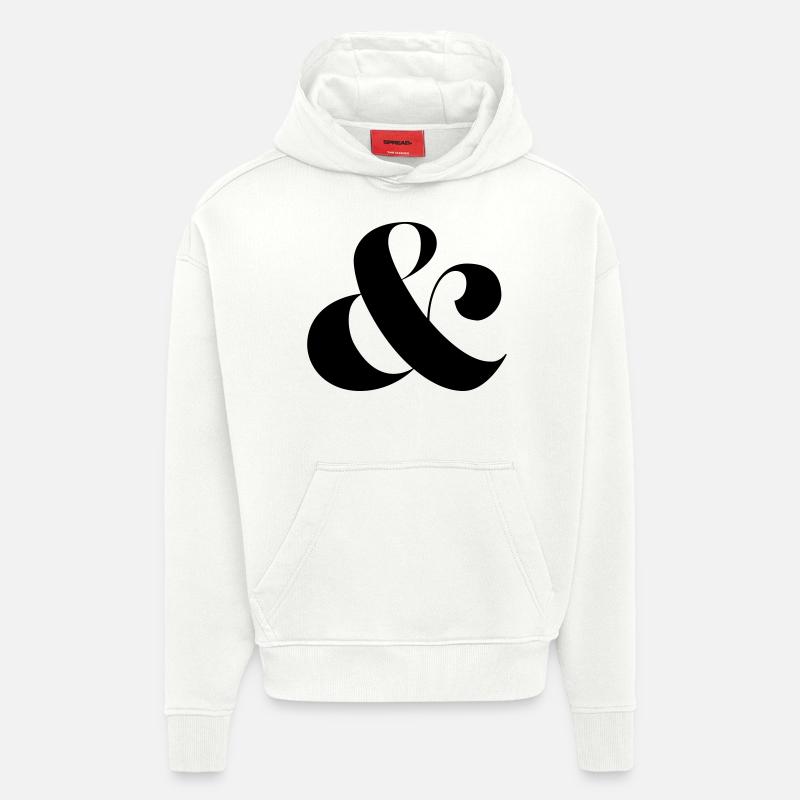 esperluette - Sweat à capuche bio épais oversize fabriqué en UE - OFF WHITE