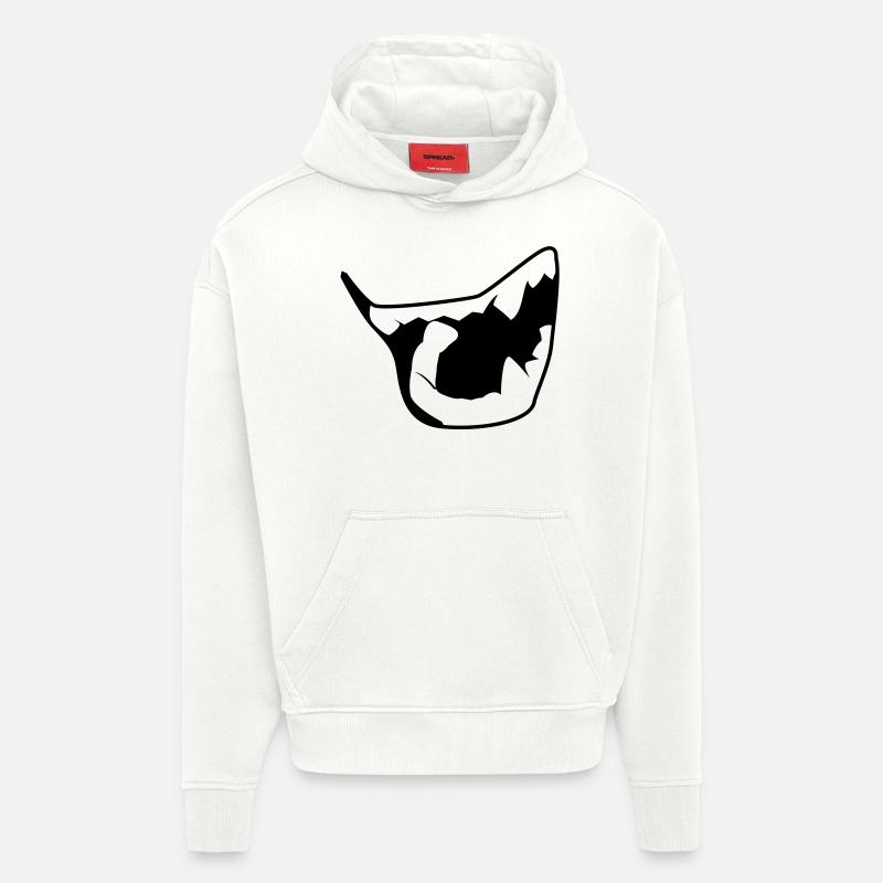 vampire - Sweat à capuche bio épais oversize fabriqué en UE - OFF WHITE