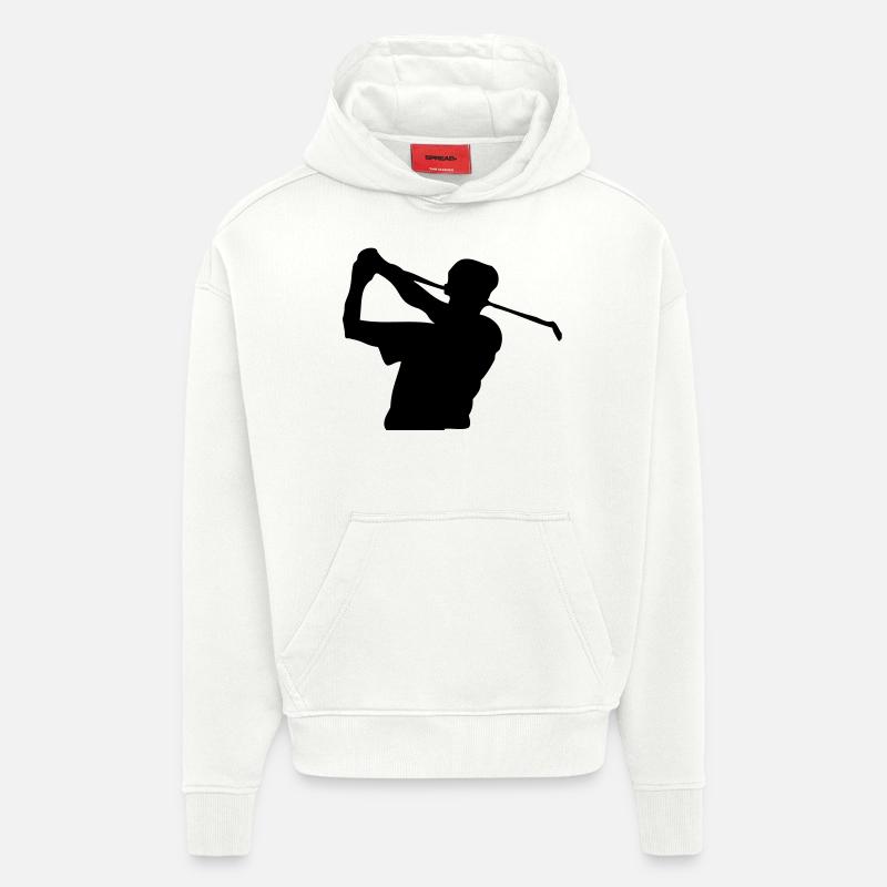 golf - Sweat à capuche bio épais oversize fabriqué en UE - OFF WHITE