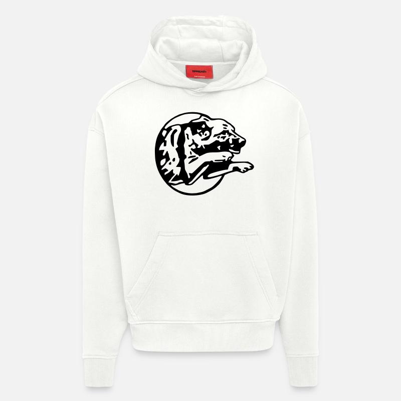 springen ein ba - Hoodie- made by SPREAD  - OFF WHITE