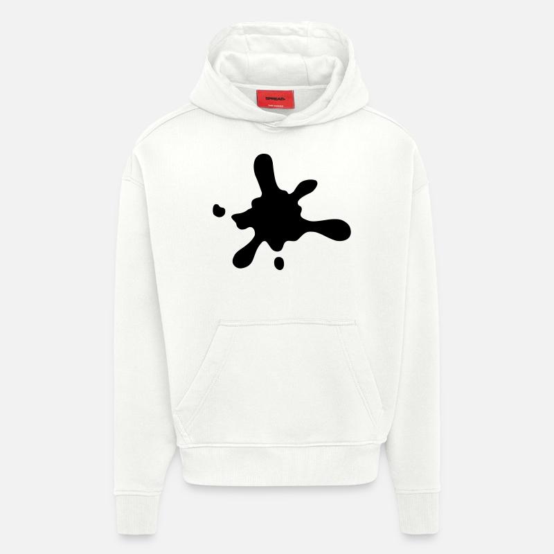 klecks_1 - Hoodie- made by SPREAD  - OFF WHITE