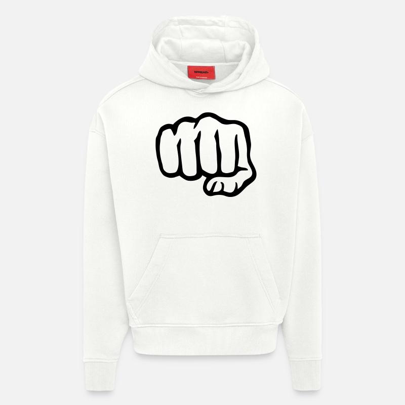 Fist - Hoodie- made by SPREAD  - OFF WHITE