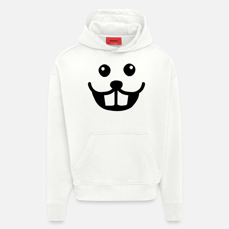 Biber - Hoodie- made by SPREAD  - OFF WHITE