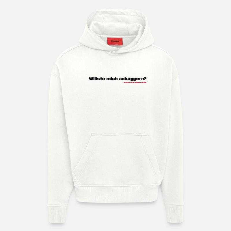 Pansage - Sweat à capuche bio épais oversize fabriqué en UE - OFF WHITE