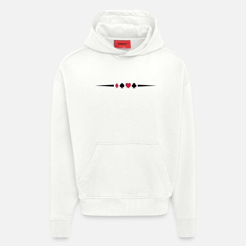 poker_symbol_design_2 - Hoodie- made by SPREAD  - OFF WHITE