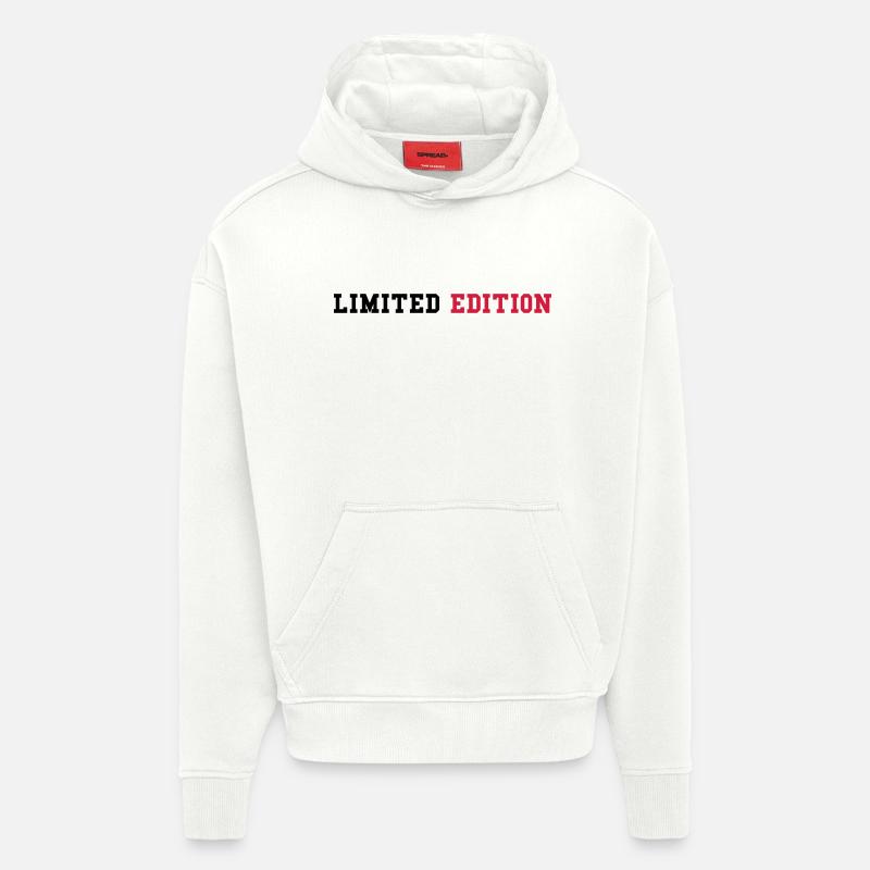 Édition limitée - Sweat à capuche bio épais oversize fabriqué en UE - OFF WHITE