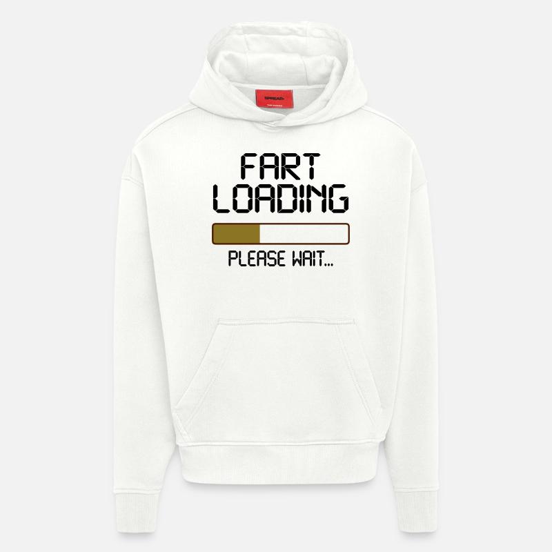 fart loading - Hoodie- made by SPREAD  - OFF WHITE