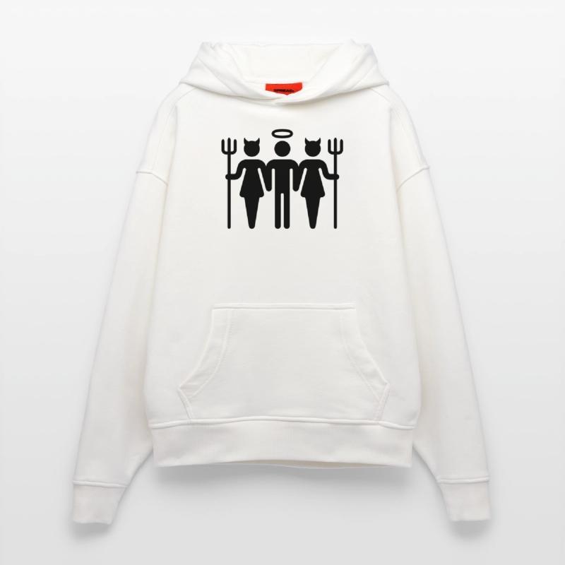 Teufel-Engel-Teufel / Devil-Cherub-Devil (M) Hoodie- made by SPREAD 