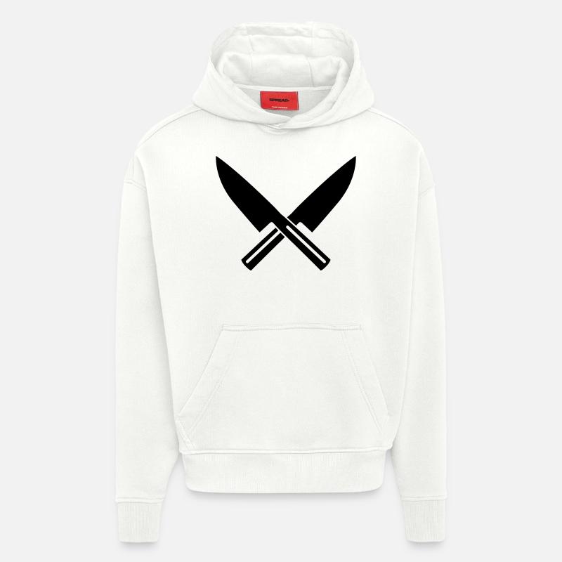 Messer - Hoodie- made by SPREAD  - OFF WHITE