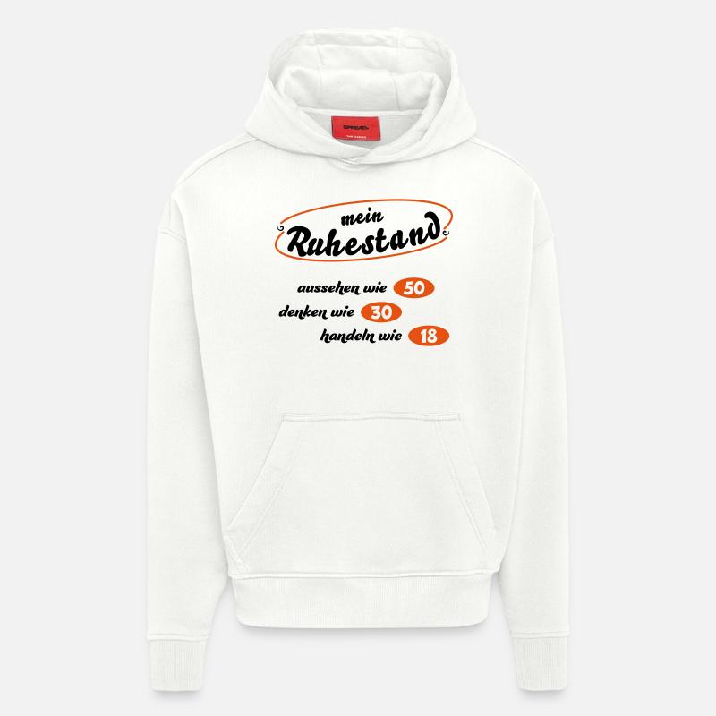 Rentner - Hoodie- made by SPREAD  - OFF WHITE