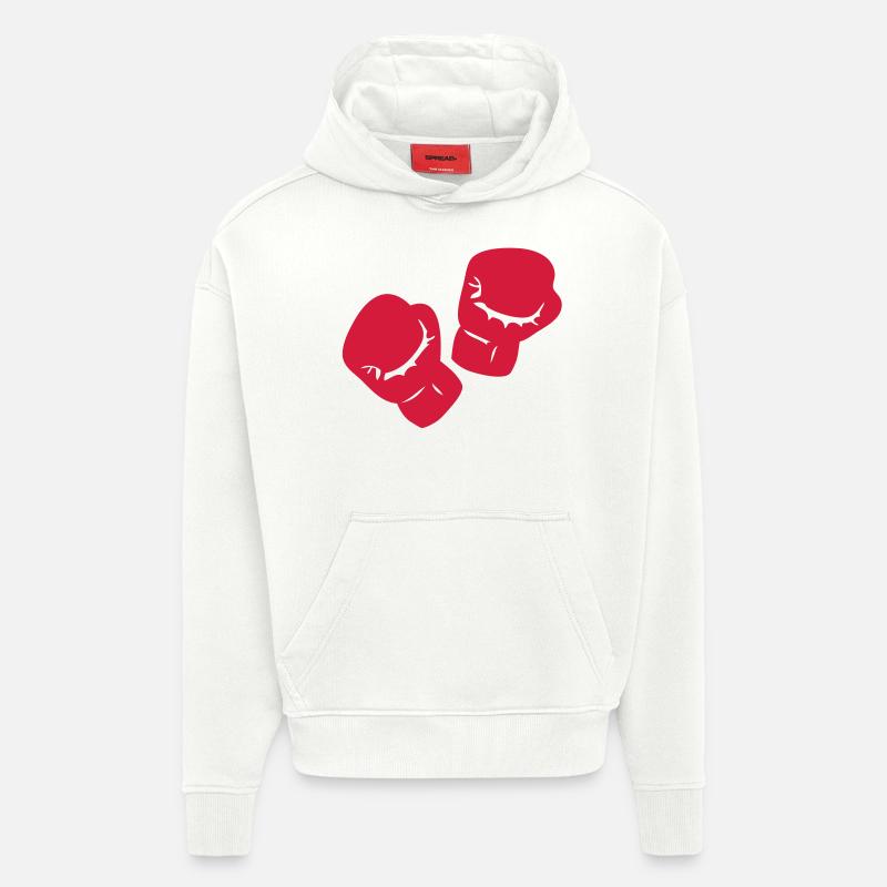 Boxen Boxhandschuh - Hoodie- made by SPREAD  - OFF WHITE