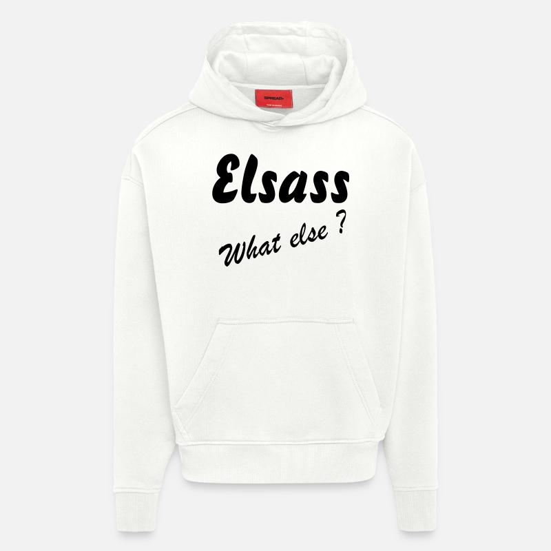Elsass What Else - Sweat à capuche bio épais oversize fabriqué en UE - OFF WHITE