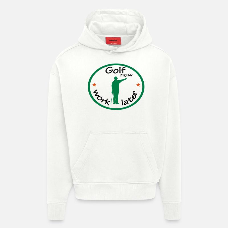 golf - Sweat à capuche bio épais oversize fabriqué en UE - OFF WHITE