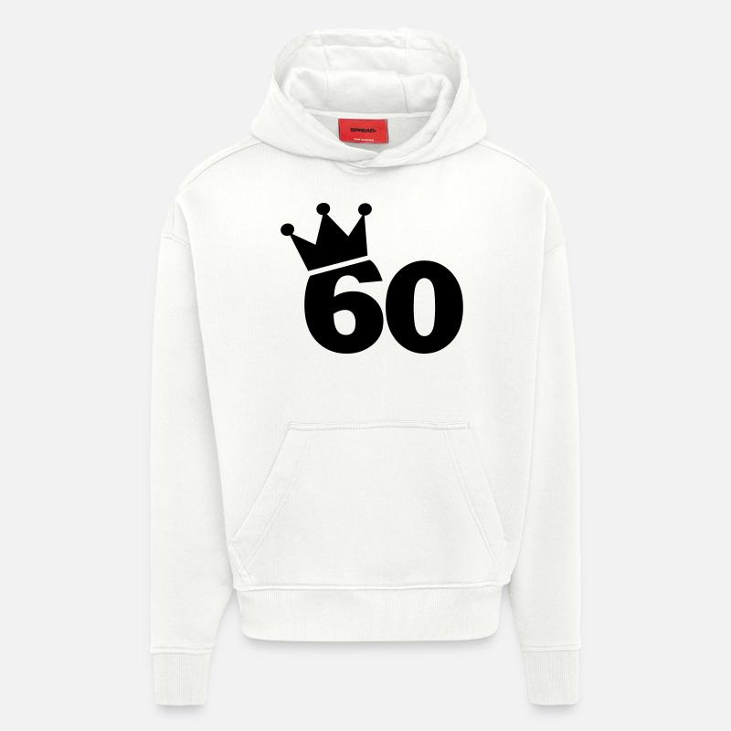 60 - Sweat à capuche bio épais oversize fabriqué en UE - OFF WHITE