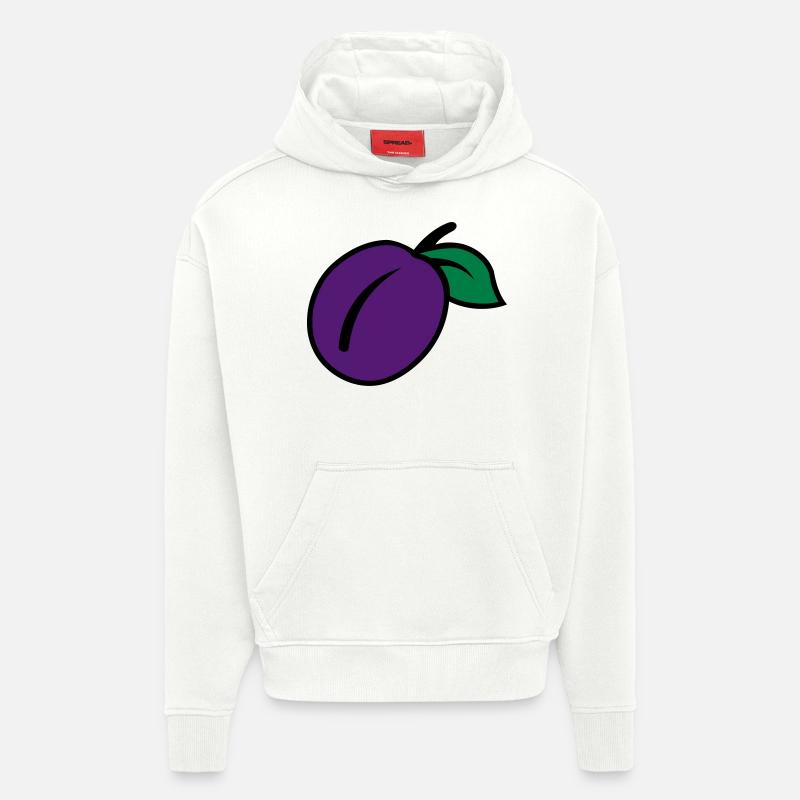 Pflaume - Hoodie- made by SPREAD  - OFF WHITE