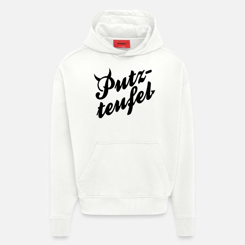 Putzteufel - Hoodie- made by SPREAD  - OFF WHITE