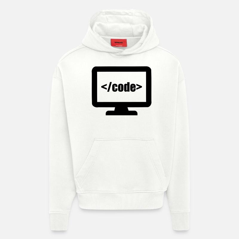 Programmierer - Hoodie- made by SPREAD  - OFF WHITE