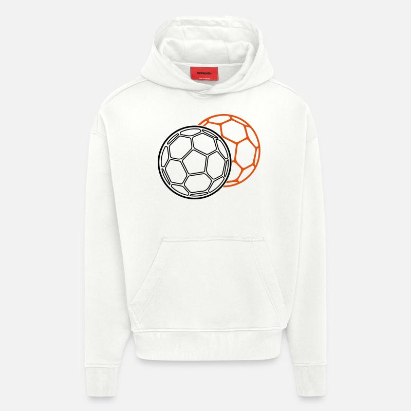 handball bälle - Hoodie- made by SPREAD  - OFF WHITE