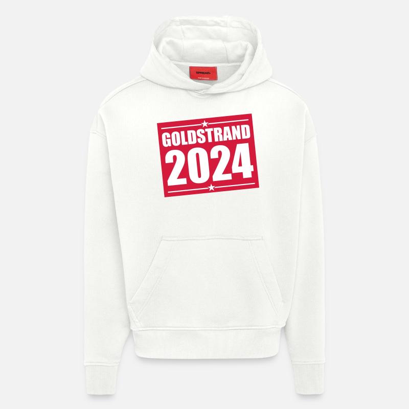 Sables d’or 2024 - Sweat à capuche bio épais oversize fabriqué en UE - OFF WHITE
