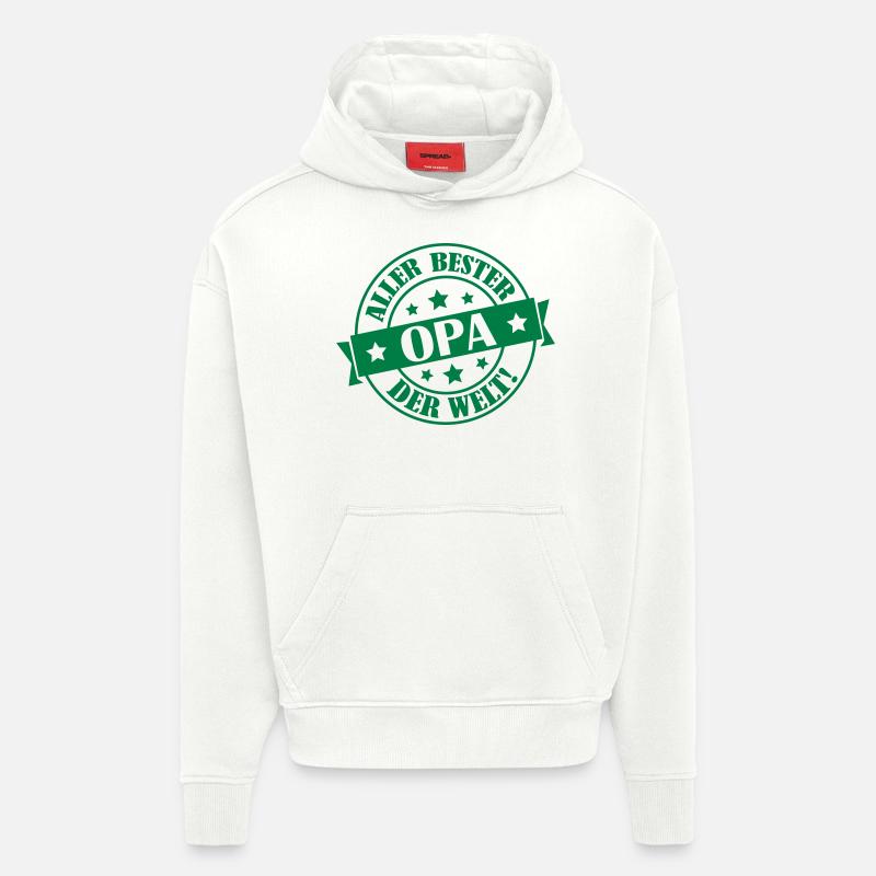 allerbester opa - Hoodie- made by SPREAD  - OFF WHITE