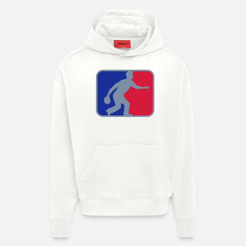 Kegel Liga - Sweat à capuche bio épais oversize fabriqué en UE - OFF WHITE