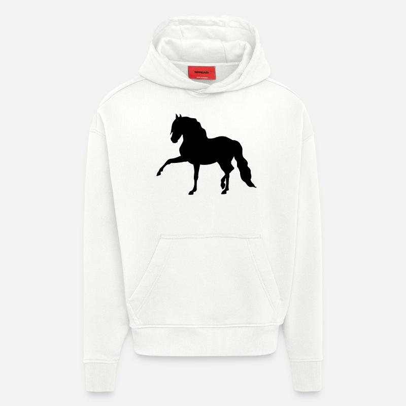 Pferd - Hoodie- made by SPREAD  - OFF WHITE