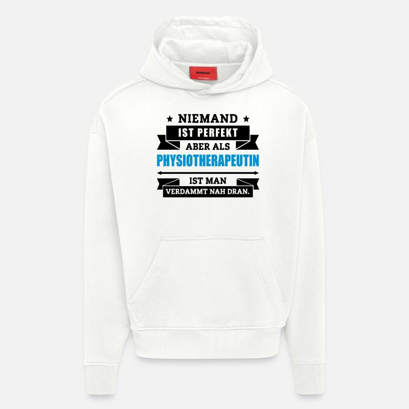 Fun Physiotherapeutin - Hoodie- made by SPREAD - OFF WHITE