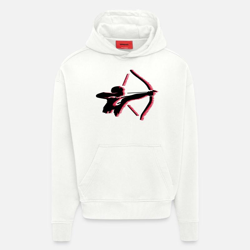 Bogenschütze - Hoodie- made by SPREAD  - OFF WHITE