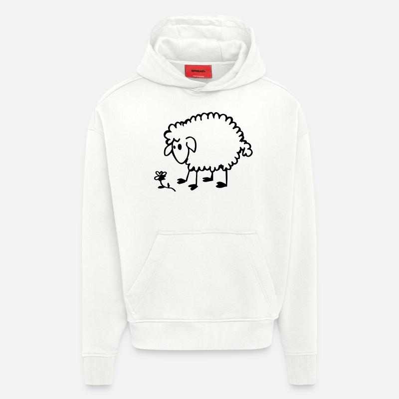 Schaf - Hoodie- made by SPREAD  - OFF WHITE