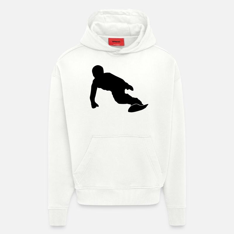 Snowboarding - Hoodie- made by SPREAD  - OFF WHITE
