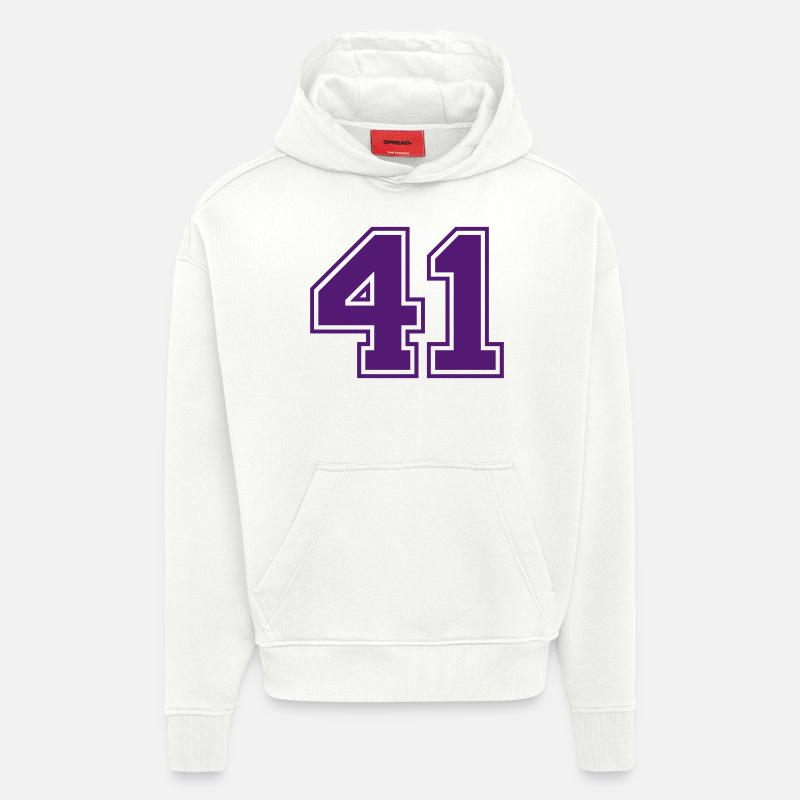 41 - Sweat à capuche bio épais oversize fabriqué en UE - OFF WHITE