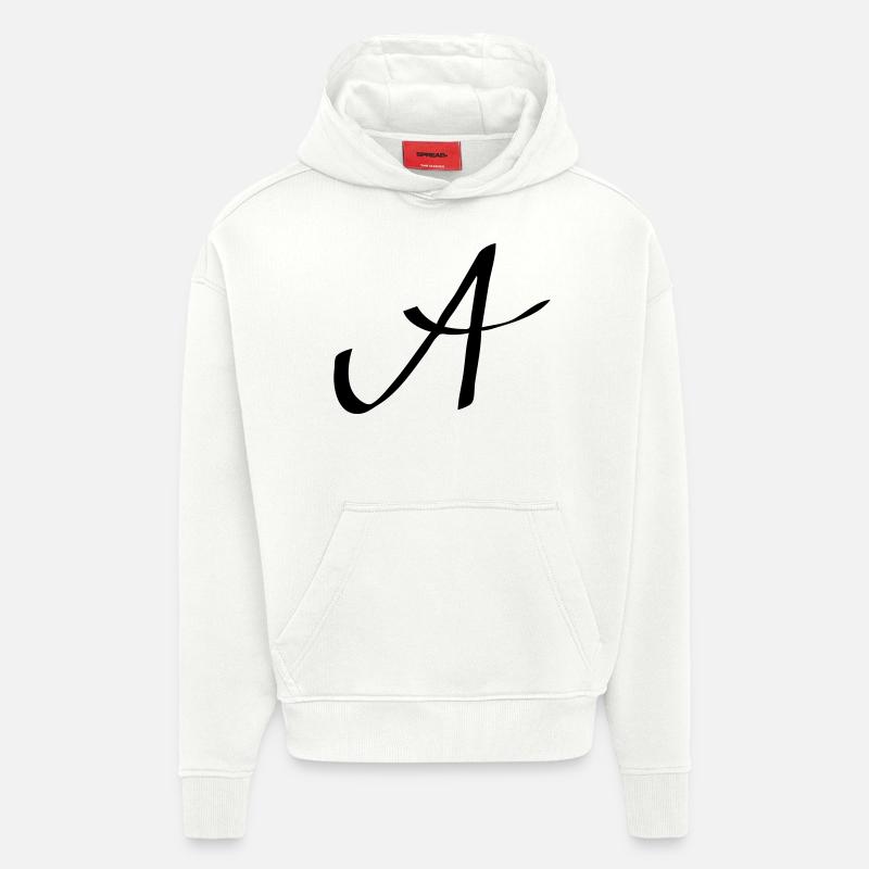 Logo A - Hoodie- made by SPREAD  - OFF WHITE