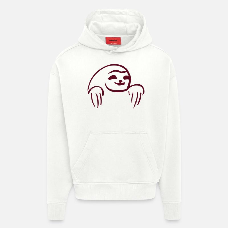 Sloth - Hoodie- made by SPREAD - OFF WHITE