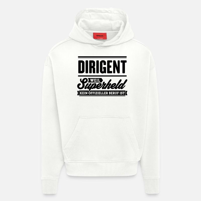 Superheld Dirigent - Hoodie- made by SPREAD  - OFF WHITE