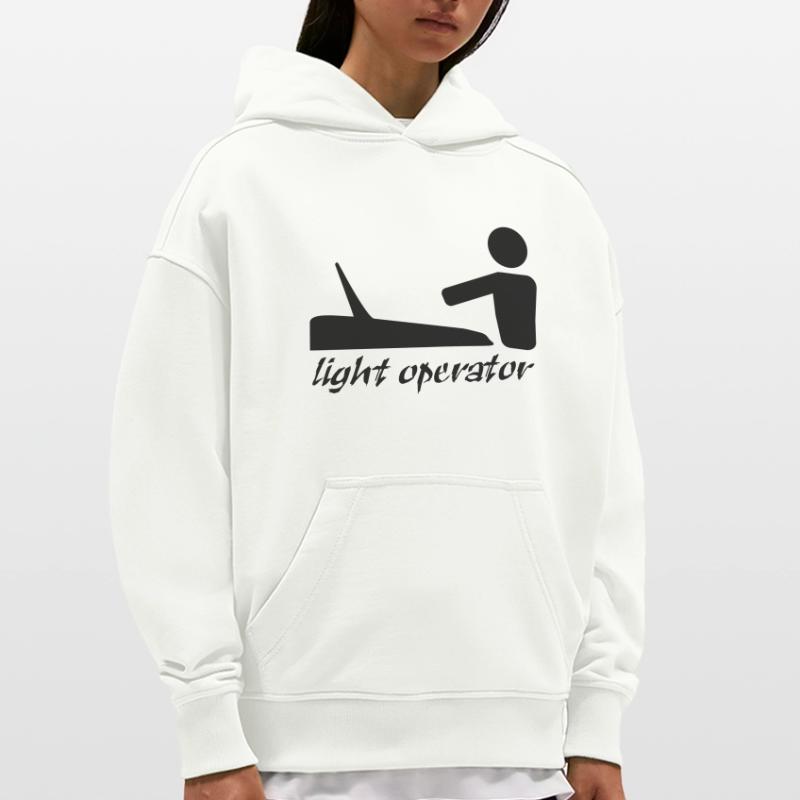 lightoperator_text Hoodie- made by SPREAD 