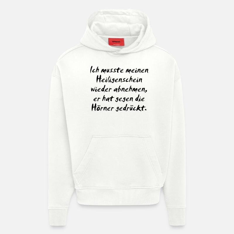 Sans auréole - Sweat à capuche bio épais oversize fabriqué en UE - OFF WHITE