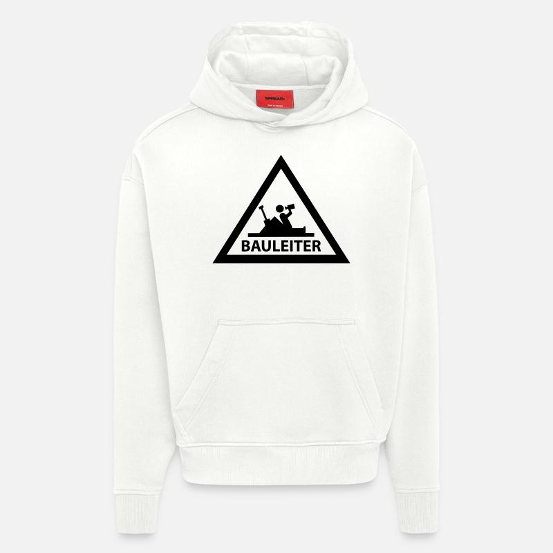 bauleiter - Hoodie- made by SPREAD - OFF WHITE