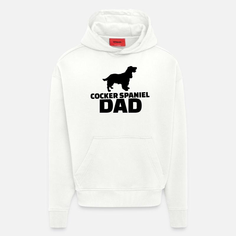 Cocker Spaniel Dad - Hoodie- made by SPREAD - OFF WHITE