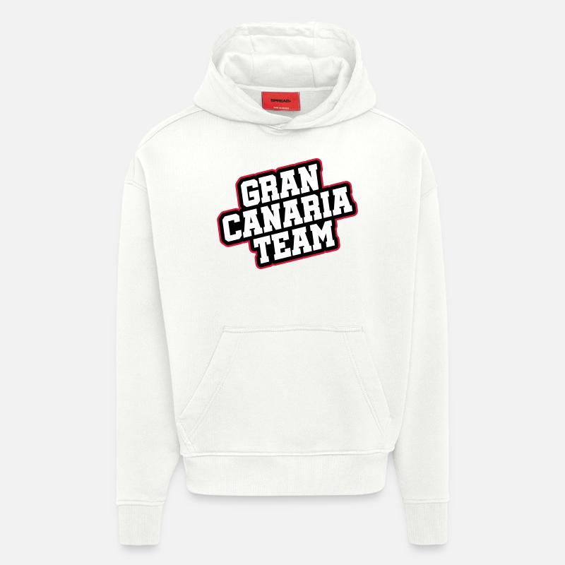 L’équipe de Gran Canaria - Sweat à capuche bio épais oversize fabriqué en UE - OFF WHITE
