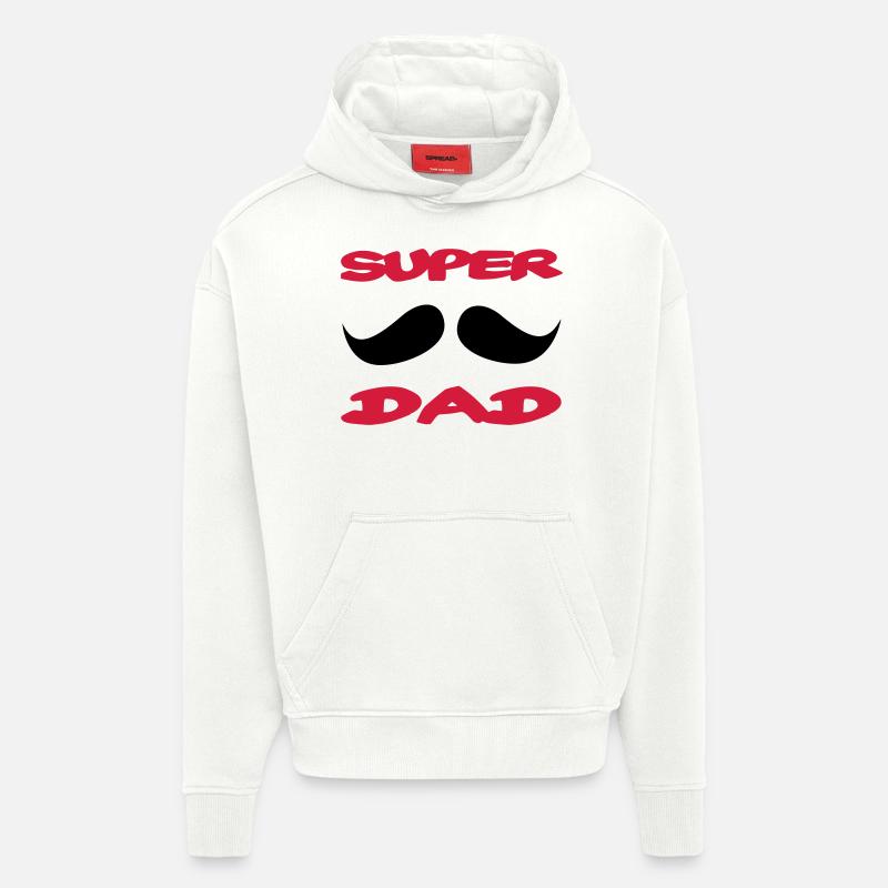 Super-Papa - Hoodie- made by SPREAD  - OFF WHITE