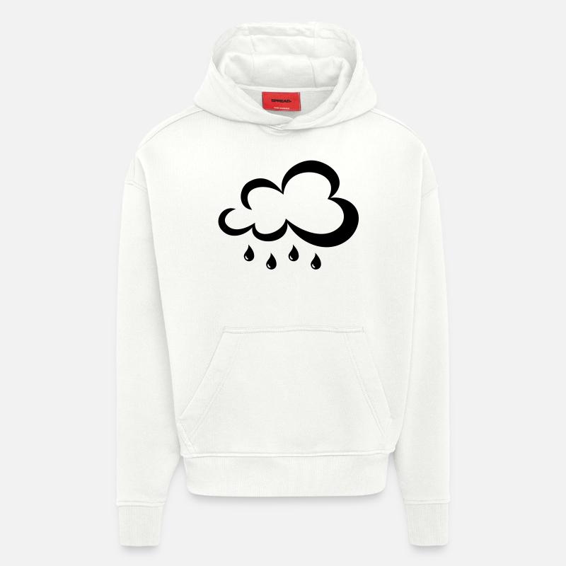 Rain cloud - Hoodie- made by SPREAD  - OFF WHITE