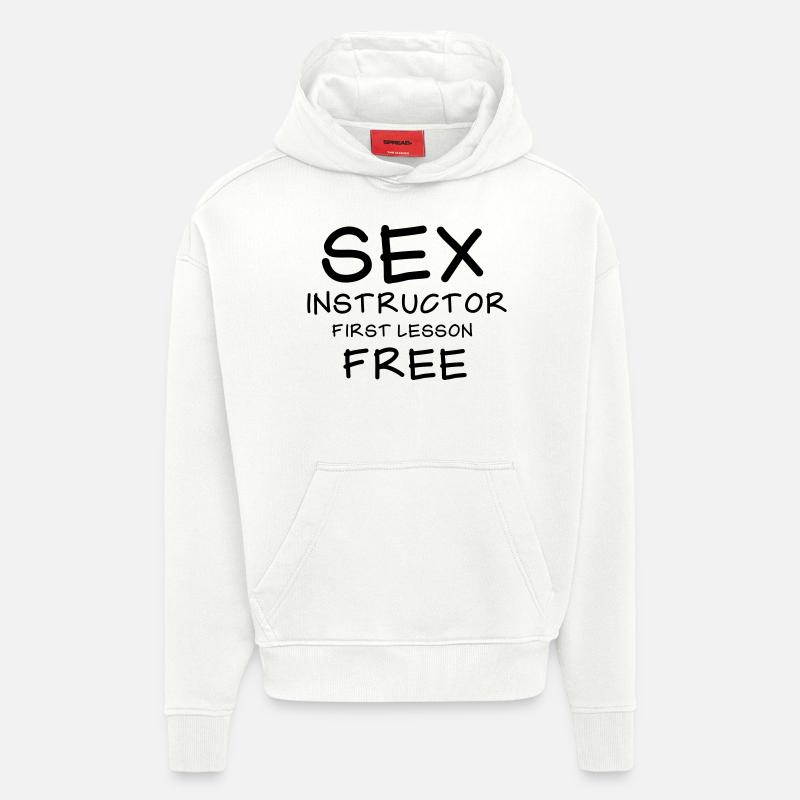 Sex - Sweat à capuche bio épais oversize fabriqué en UE - OFF WHITE