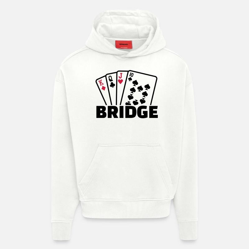 Bridge - Sweat à capuche bio épais oversize fabriqué en UE - OFF WHITE