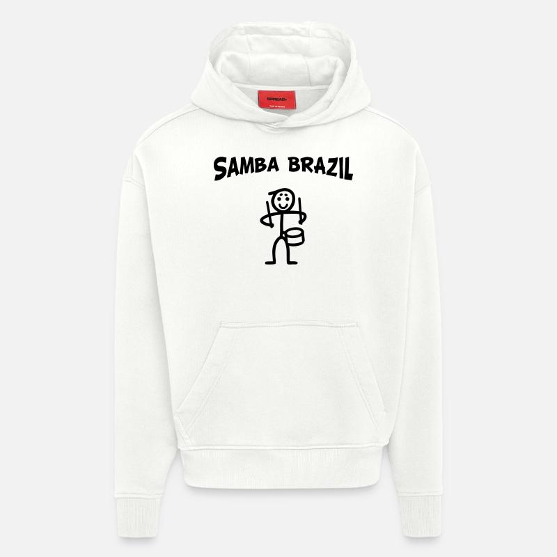 Samba Brazil - Hoodie- made by SPREAD  - OFF WHITE