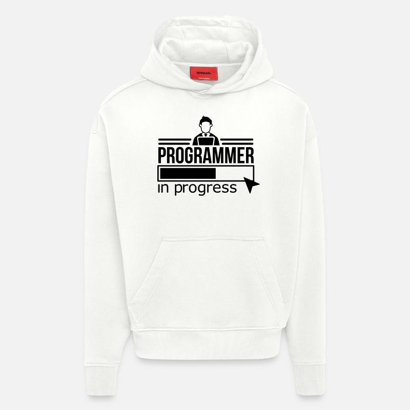 Programmierer - Hoodie- made by SPREAD  - OFF WHITE