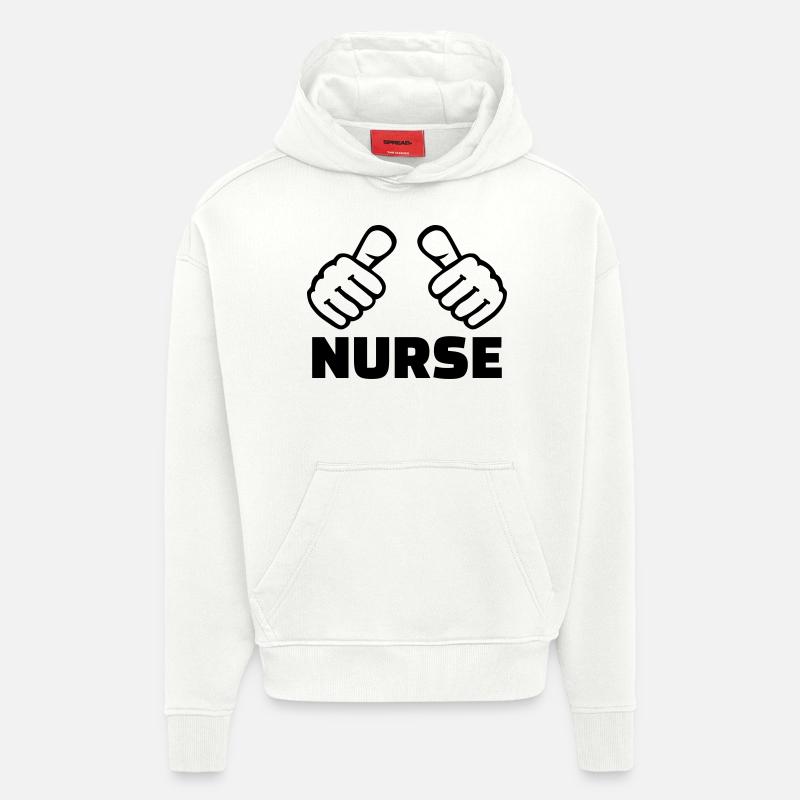 Krankenschwester - Hoodie- made by SPREAD  - OFF WHITE