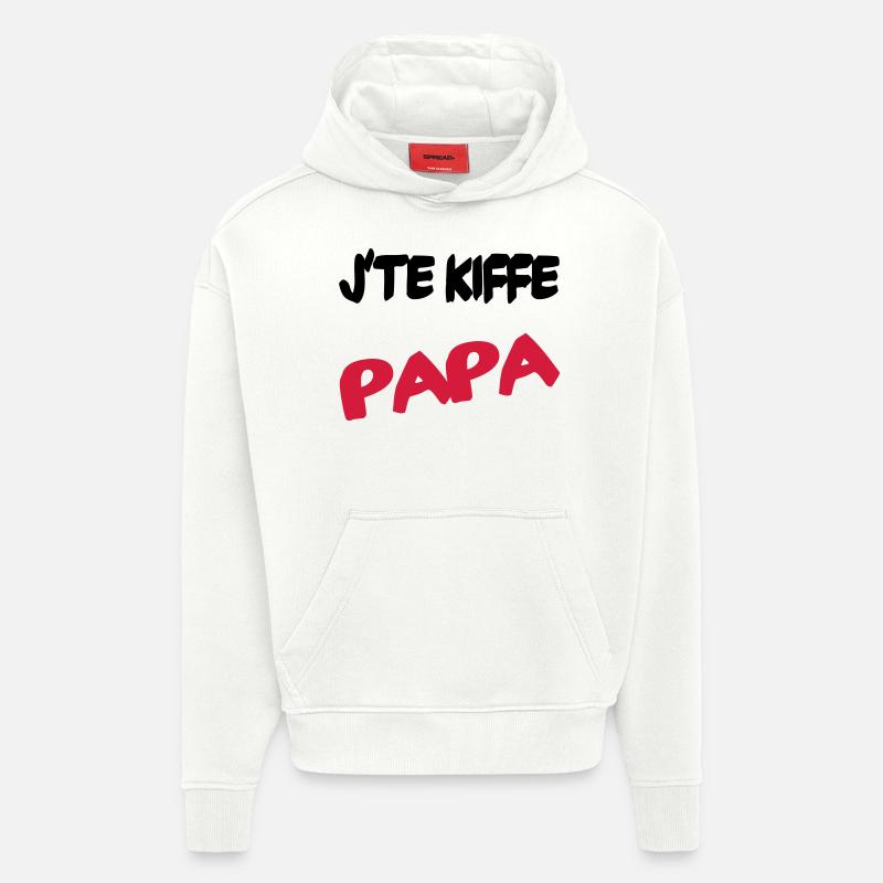 Ich liebe dich, Papa - Hoodie- made by SPREAD  - OFF WHITE