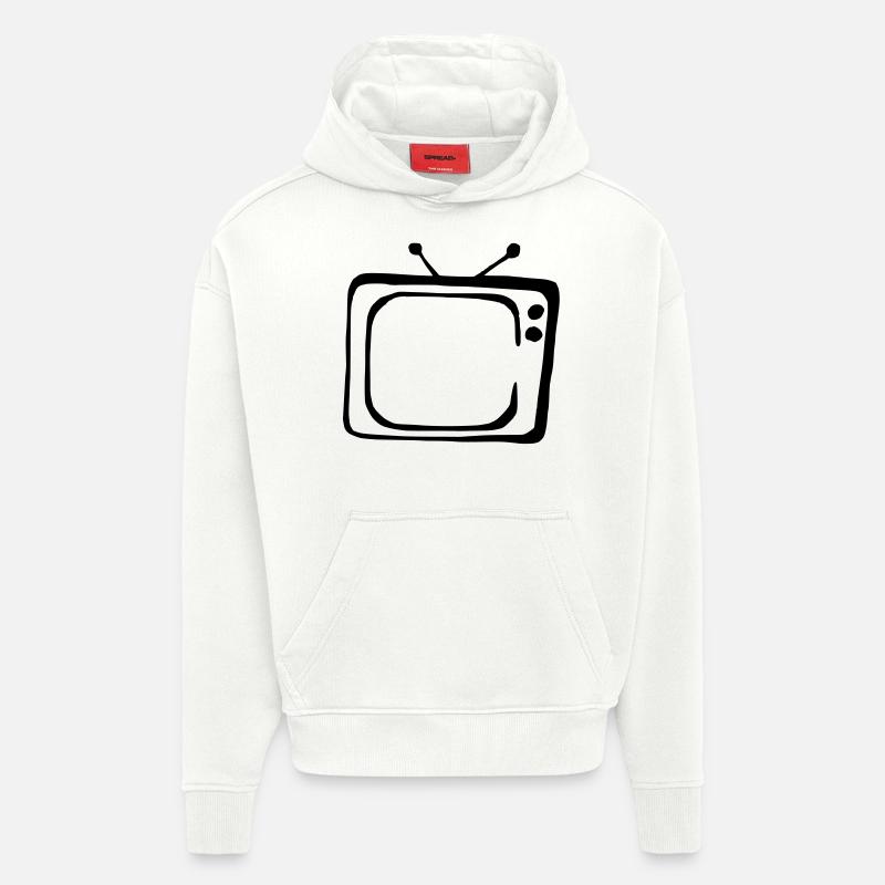 Fernseher - Hoodie- made by SPREAD  - OFF WHITE